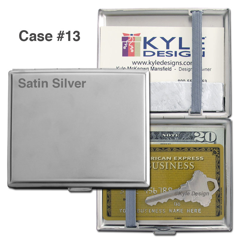 Case #13 Metal wallet #13 for 8 King cigarettes or 14 credit cards.