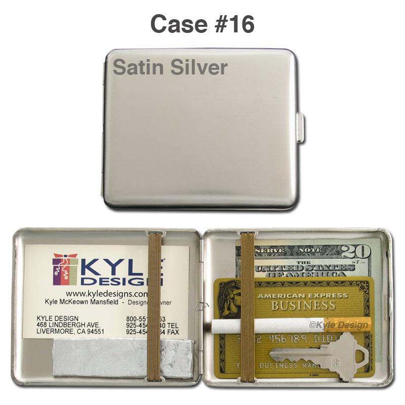 Case #26 Metal wallet #16 for 16 King cigarettes or 18 credit cards.