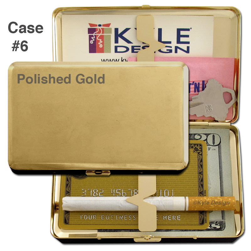 Case #6 Metal wallet #6 for 16 100mm cigarettes