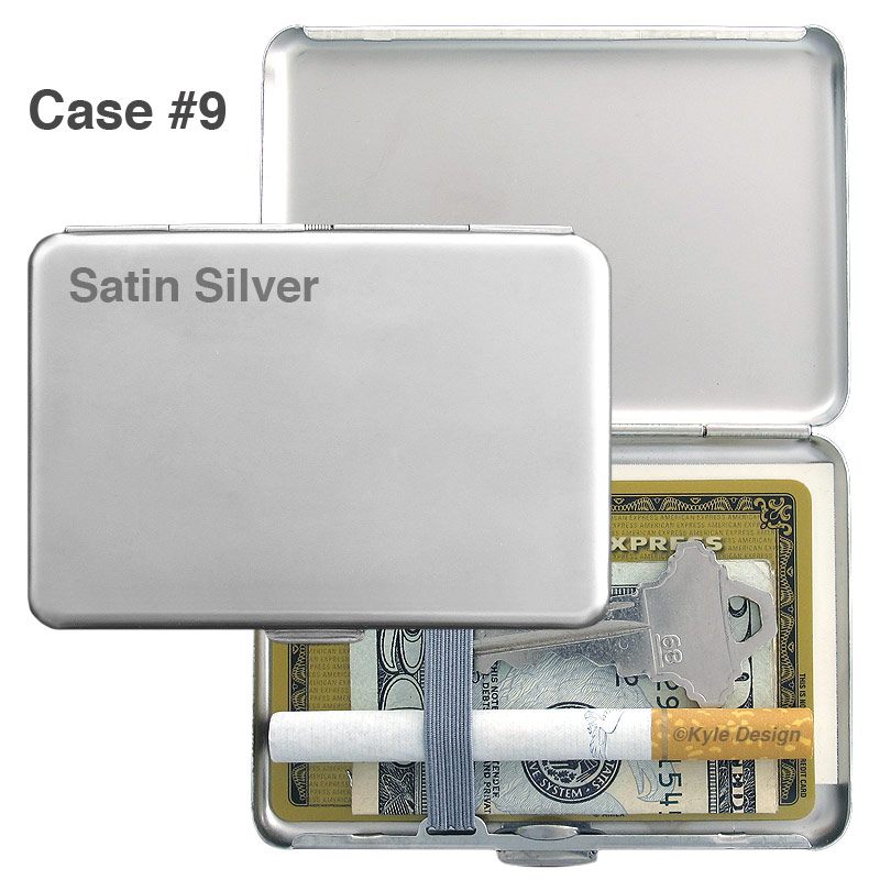 Case #9 Metal wallet #9 for 7 King cigarettes or 6 credit cards