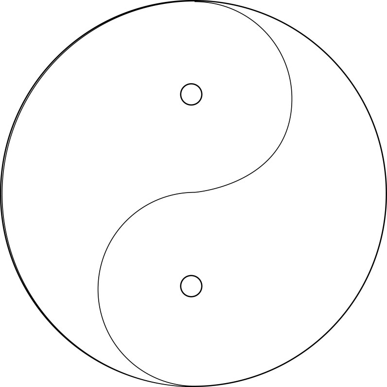 yin and yang coloring pages - photo #37